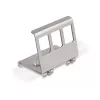 Delock supporto in metallo Keystone 3 porte per guida DIN (88139)
