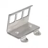 Delock supporto in metallo Keystone 3 porte per guida DIN (88139)