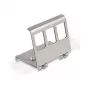 Delock supporto in metallo Keystone 3 porte per guida DIN (88139)