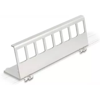 Delock supporto metallico Keystone 8 porte per guida DIN (90657)