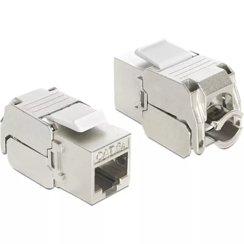 Delock modulo Keystone RJ45 connettore femmina su LSA Cat.6A STP