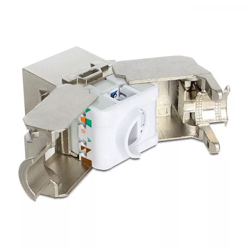 Delock modulo Keystone RJ45 connettore femmina su LSA Cat.6A STP