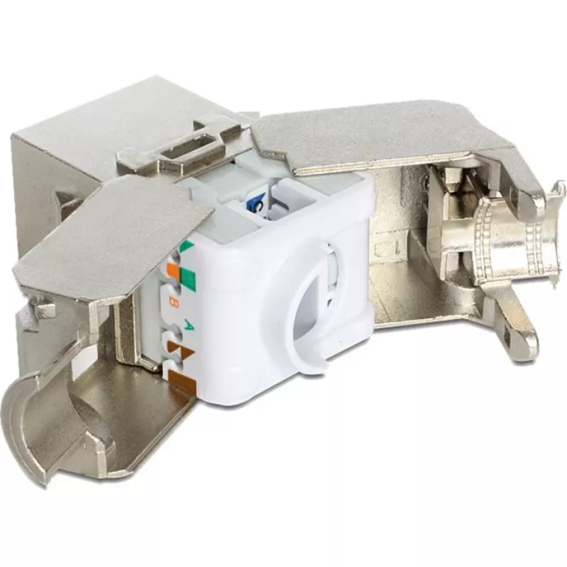 Delock modulo Keystone RJ45 connettore femmina su LSA Cat.6A STP