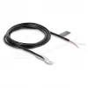 Delock cavo sensore di temperatura M4 NTC termistore con 2 terminali aperti, 10 kOhm, B25/85 3977K, 1 m, PVC, nero
