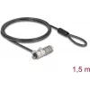 DELOCK Navilock lucchetto per laptop con combinazione numerica per slot HP Nano - cavo in acciaio al carbonio (20967)