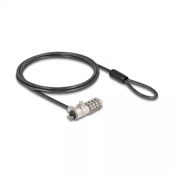 DELOCK Navilock lucchetto per laptop con combinazione numerica per slot HP Nano - cavo in acciaio al carbonio (20967)