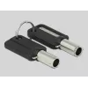 Delock Navilock cavo di sicurezza per notebook con 3 testine di bloccaggio per Kensington, Noble Wedge e Nano Slot (20676)