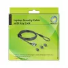 Delock Navilock cavo di sicurezza per notebook con 3 testine di bloccaggio per Kensington, Noble Wedge e Nano Slot (20676)
