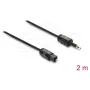 Delock cavo audio ottico – Mini TOSLINK 3.5mm a TOSLINK, 2 m, nero