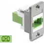 Delock Accoppiatore SC Simplex per montaggio a pannello argento / verde chiaro / bianco 91103