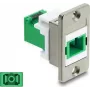 Delock Adattatore SC simplex per montaggio a pannello con sportello di protezione laser 91104