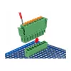 Delock set morsettiere PCB 8 poli passo 3,81 mm verticale verde (10 pezzi) 65974