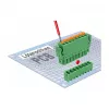 Delock set morsettiere PCB 8 poli passo 3,81 mm verticale verde (10 pezzi) 65974