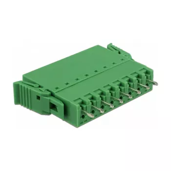Delock set morsettiere PCB 8 poli passo 3,81 mm verticale verde (10 pezzi) 65974