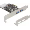 Delock scheda PCI Express x1 a 2 x USB 3.2 Gen 1 Type-A, low profile