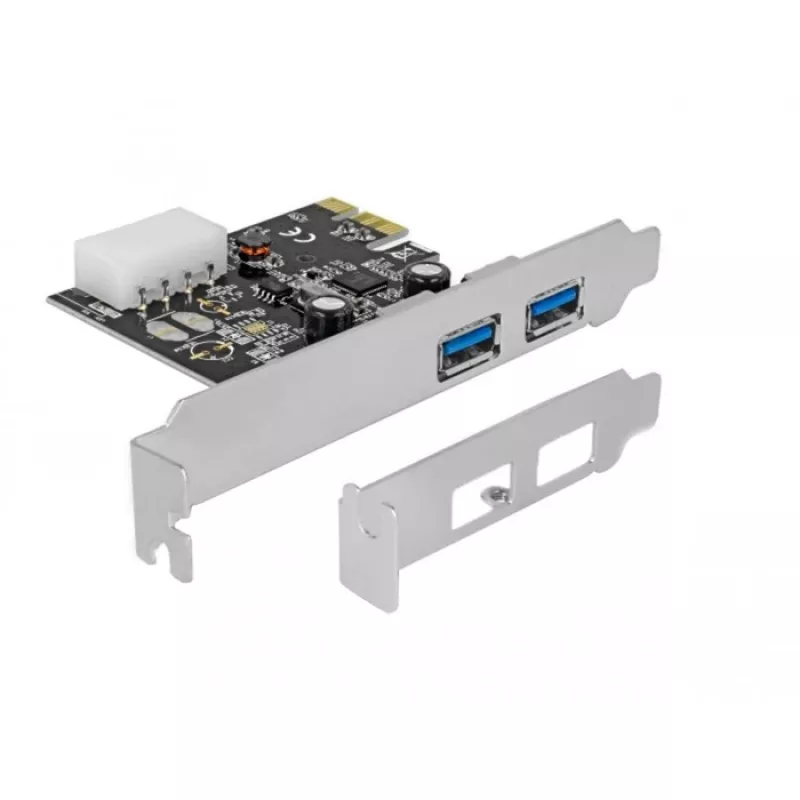 Delock scheda PCI Express x1 a 2 x USB 3.2 Gen 1 Type-A, low profile