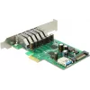 Delock scheda PCI Express x1 a 6 x USB 3.0 esterne + 1 x interna