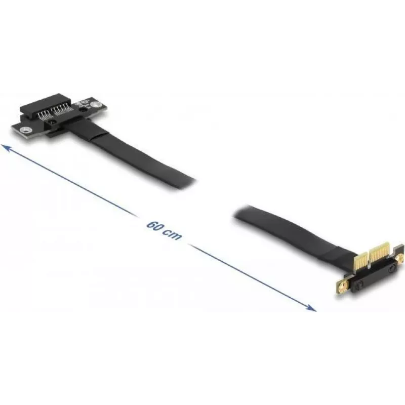 Delock scheda riser PCI Express x1 con connettore maschio angolare a 90° e cavo da 60 cm