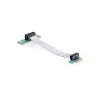 Delock scheda riser PCI Express x1 a x1 con cavo flessibile, 13 cm, orientamento sinistro