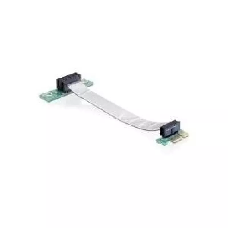 Delock scheda riser PCI Express x1 a x1 con cavo flessibile, 13 cm, orientamento sinistro