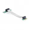 Delock scheda riser PCI Express x1 a x1 con cavo flessibile, 13 cm, orientamento sinistro
