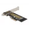 Delock scheda PCI Express x4 a 1 x NVMe M.2 Key M interno 80 mm - formato Low Profile 90047