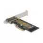 Delock scheda PCI Express x4 a 1 x NVMe M.2 Key M interno 80 mm - formato Low Profile 90047