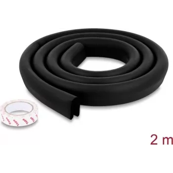 Delock profilo paraspigoli in schiuma PE 35 x 12 mm, 2 m, nero 18486