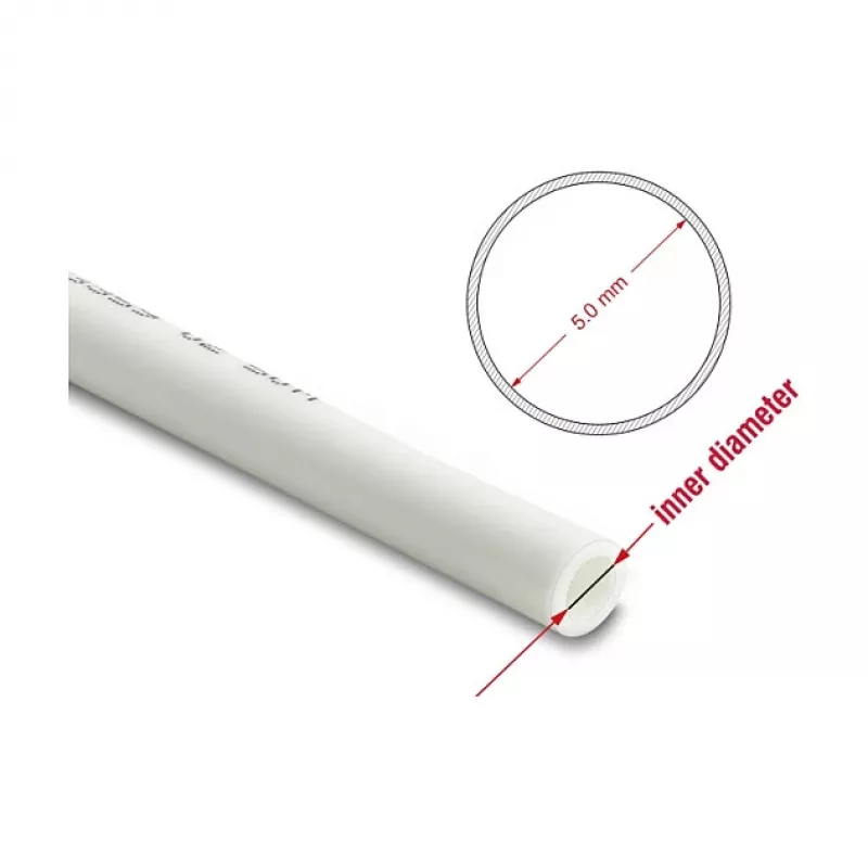Tubo per aria compressa Delock 8 x 5 mm rotolo da 50 m bianco (PU)
