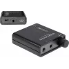 Delock amplificatore stereo portatile per cuffie con due uscite e bass boost