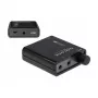 Delock amplificatore stereo portatile per cuffie con due uscite e bass boost