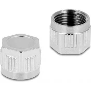Delock tappo di protezione per connettore M12, avvitabile, metallo, IP67 a prova di polvere e acqua 60842