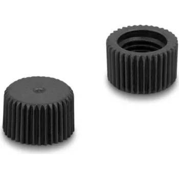 Delock tappo di protezione per connettori M8, da avvitare, plastica, IP67 antipolvere e impermeabile, nero 60846