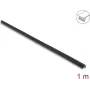 Delock profilo paraspigoli in PVC autoadesivo rigato 25 x 25 mm, 1 m, nero 18490