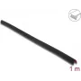 Delock Profilo paraspigoli in PVC autoadesivo rigato 35 x 35 mm, 1 m, nero 18491