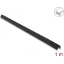 Delock Profilo paraspigoli in PVC autoadesivo rigato, 40 x 40 mm, 1 m, nero 18492