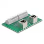 Delock RJ45 2 x connettore femmina su 2 x morsettiera con pulsante per guida DIN ad angolo (66995)
