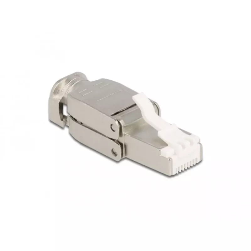 Delock Connettore maschio RJ45 Cat.6A STP montaggio sul campo senza attrezzi 86927