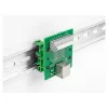 Delock presa RJ45 su morsettiera con pulsante per guida DIN 66992
