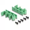 Delock presa RJ45 su morsettiera con pulsante per guida DIN 66992