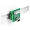 Delock Presa RJ45 su morsettiera con pulsante per guida DIN angolare (66993)
