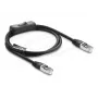 Delock cavo patch RJ45 Cat.6 F/UTP 1 m nero con interruttore