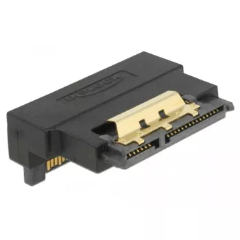 Delock adattatore SATA 22 pin femmina a maschio con blocco – angolato verso il basso