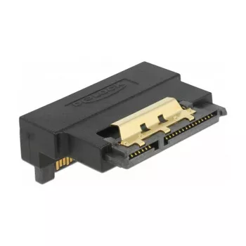 Delock adattatore SATA 22 pin femmina a maschio con blocco – angolato verso il basso
