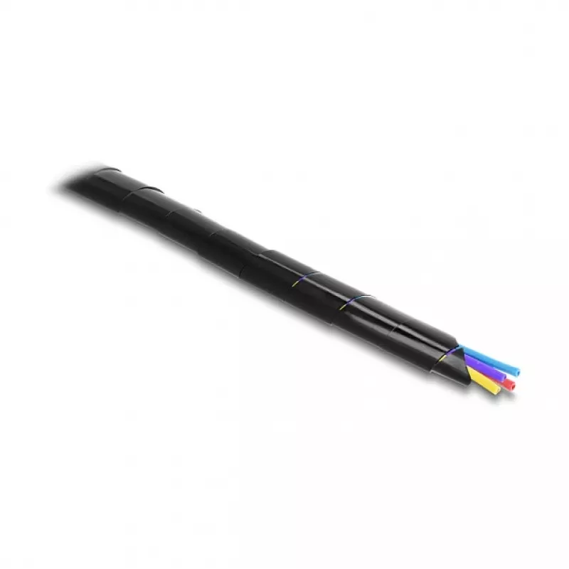 Delock Guaina a spirale 15 mm diametro 10 m Nero