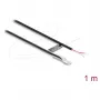 Delock cavo sensore di temperatura M4 NTC 10 kOhm B25/50 3950K 1 m PVC nero
