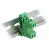 DELOCK set morsettiere per guida DIN 2 poli passo 5,08 mm angolare