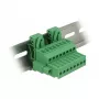 Delock set morsettiere per guida DIN 8 poli con fissaggio a vite