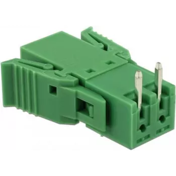 Delock set morsettiere per circuito stampato 2 poli passo 3,81 mm orizzontale 65952