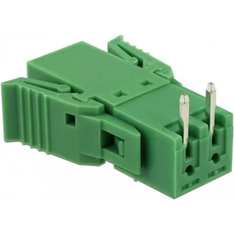 Delock set morsettiere per circuito stampato 2 poli passo 3,81 mm orizzontale 65952